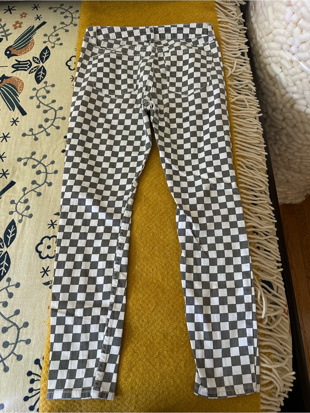 Dickies Black and White Checkered Skinny Pants - Picture 2 of 7